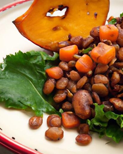 Nutty Flavors: Roasted Sweet Potato & Lentil Salad Delight