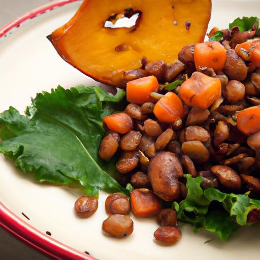 Nutty Flavors: Roasted Sweet Potato & Lentil Salad Delight