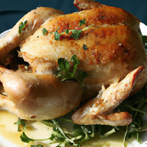 Golden Garlic ‍Butter ⁢Roasted Chicken:⁣ A flavorful Feast