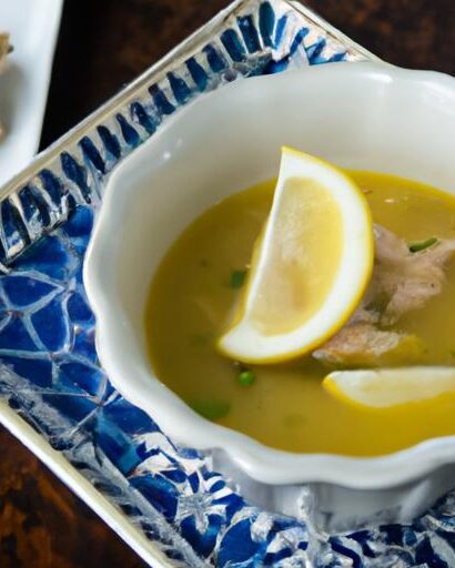 Zesty Lemon Garlic Chicken Soup: A Healing, Flavorful Bowl