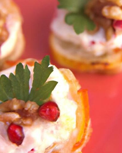 Festive Cranberry Phyllo Cups with Goat Cheese for Thanksgiving