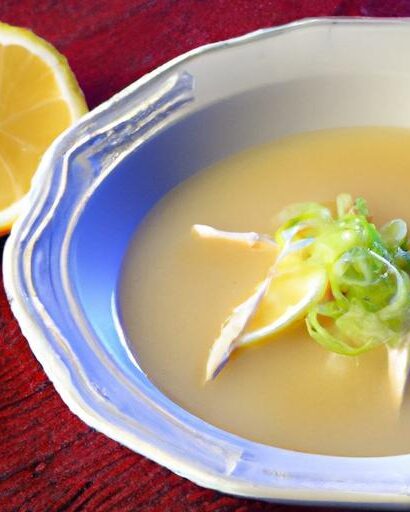 Brighten Your Day with Zesty Lemon Garlic Chicken Soup