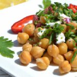 Mediterranean Magic: Chickpea & Dairy-Free Feta Salad