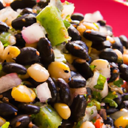 Zesty Black Bean & Corn Salad with Vegan Cotija Flair