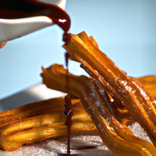 Delight in Crispy Churros with Rich Chocolate Sauce