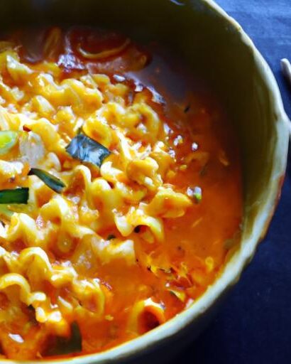 Melting Heat: Exploring Korean Spicy Ramen Noodles with Cheese