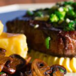 Savor Garlic Butter Steak Bites with Cheesy Smashed Potatoes