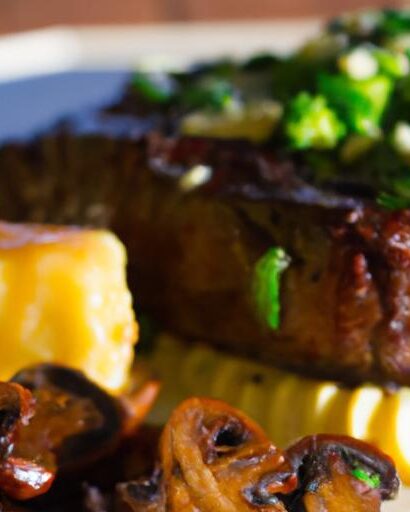 Savor Garlic Butter Steak Bites with Cheesy Smashed Potatoes