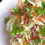 Crisp Sesame Cabbage Slaw with Creamy Dairy-Free Dressing