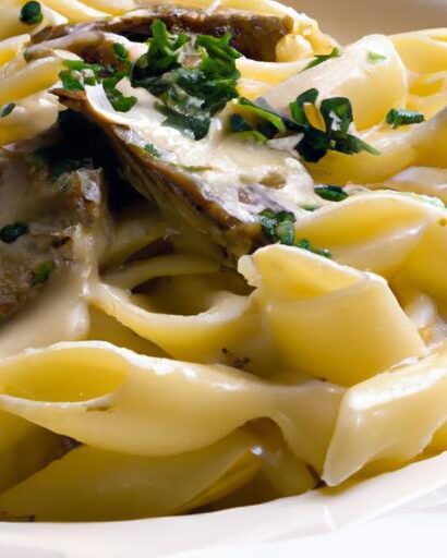 Indulge in Creamy Garlic Steak Pasta: A Savory Delight