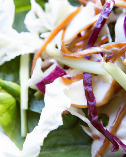 Crunchy Sesame Cabbage Slaw with Creamy Dairy-Free Boost