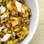 Hearty Roasted Sweet Potato & Lentil Salad with Almond Cheese