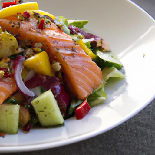 Mediterranean​ Salmon salad: A Fresh​ Twist on Classic Flavors