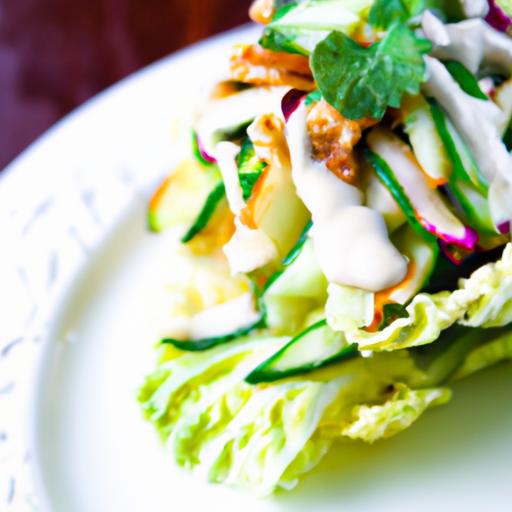 Crisp Sesame Cabbage Slaw with Creamy Dairy-Free Dressing