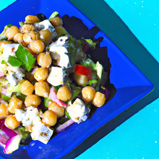 mediterranean Magic: Chickpea & Dairy-Free Feta Salad