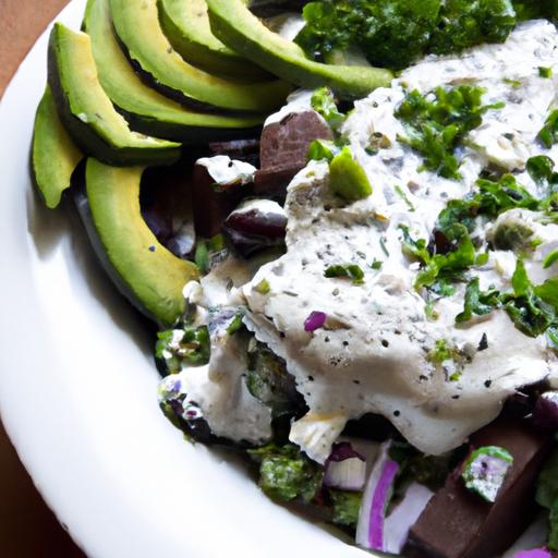 Bright Bites: Black Bean Avocado Salad with Vegan Queso Fresco