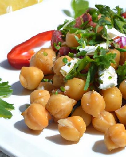 Mediterranean Magic: Chickpea & Dairy-Free Feta Salad