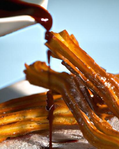 Delight in Crispy Churros with Rich Chocolate Sauce
