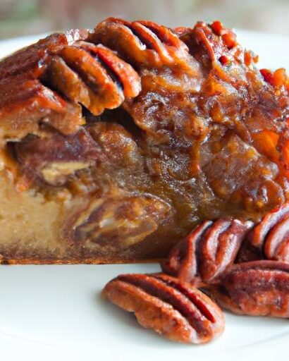 Apple Pecan Cake Delight with Luscious Caramel Glaze