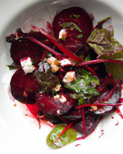 Brighten Your Plate: Balsamic Beet Salad with Vegan Ricotta