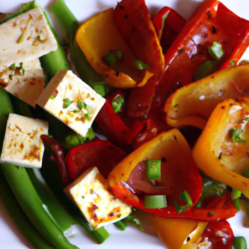 Bright Bites: Roasted red Pepper & Vegan Ricotta Salad