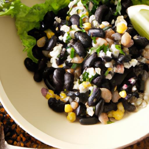 Zesty Black Bean & Corn Salad with Creamy Vegan Cotija