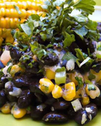 Zesty Black Bean & Corn Salad with Vegan Cotija Magic