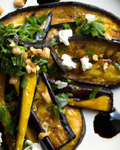 Umami Bliss: Miso-Roasted Eggplant Salad with Almond Feta
