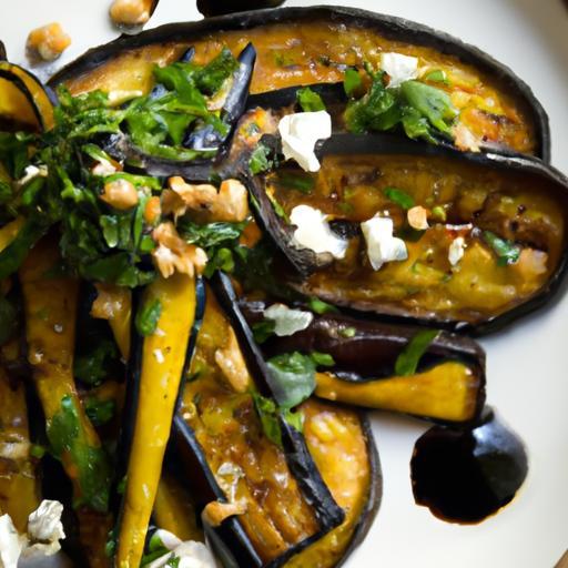 Umami Bliss: Miso-Roasted Eggplant Salad with Almond Feta