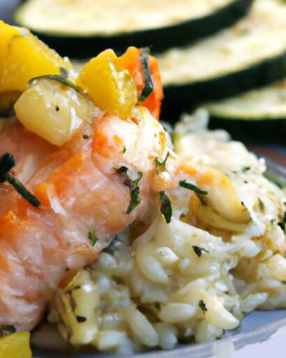 Zesty Lemon Garlic Butter Salmon Orzo: Flavor Packed Delight