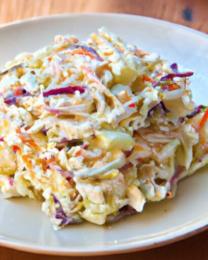 Creamy Vegan Coleslaw with Rich Cashew Cheese Dressing