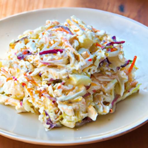 Creamy Vegan Coleslaw with Rich Cashew Cheese Dressing
