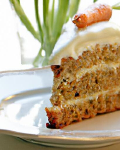 Decadent Carrot Cake with Cream Cheese Frosting Delight