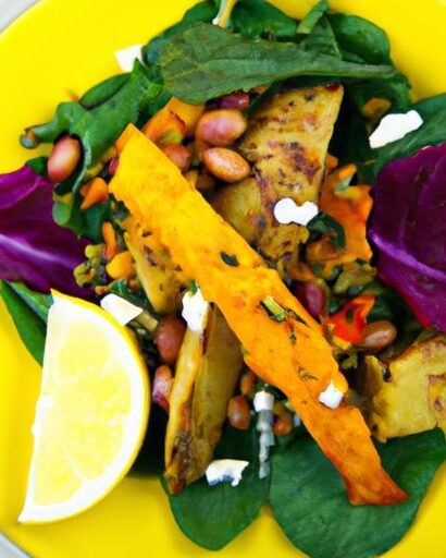 Nourish Naturally: Roasted Sweet Potato & Lentil Salad with Almond Cheese