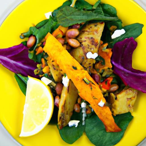 Nourish Naturally: Roasted Sweet Potato & Lentil Salad with Almond Cheese