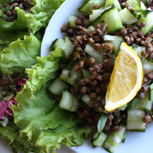 Refreshing Lentil & Cucumber Salad with Dairy-Free Greek Cheese