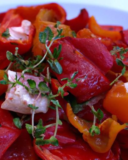 Bright Bites: Roasted Red Pepper & Vegan Ricotta Salad
