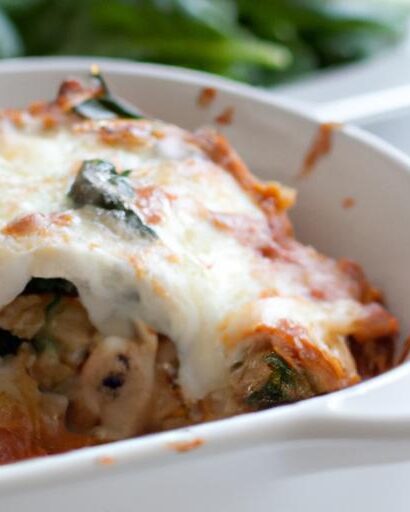 Hearty Mushroom and Spinach Lasagna: A Veggie Delight