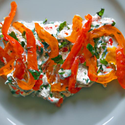 Bright Bites: Roasted Red Pepper & Vegan Ricotta Salad