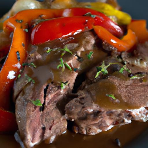 Slow-Cooked Pepper Steak: Flavorful Crock Pot Delight