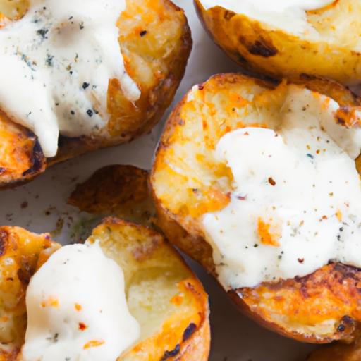 Crispy Air Fryer Potato Skins with Creamy Cottage Cheese