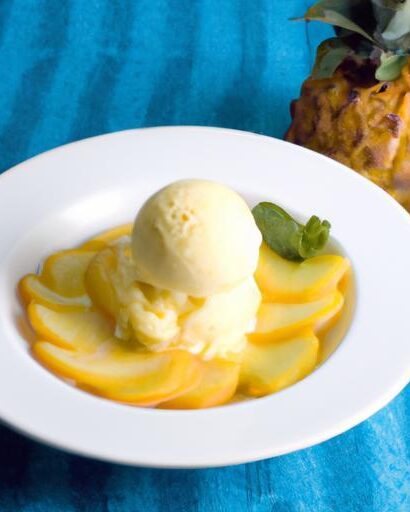 Tropical Twist: Discover the Delight of Orange Pineapple Ice Cream