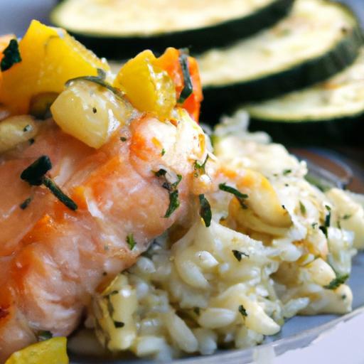 Zesty Lemon Garlic Butter Salmon Orzo: Flavor Packed Delight