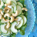 Refreshing Cucumber & Avocado Salad with Creamy Cashew Cheese