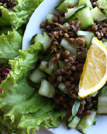 Refreshing Lentil & Cucumber Salad with Dairy-Free Greek Cheese