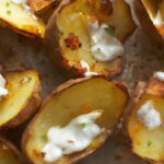 Crispy Air Fryer Potato Skins with Creamy Cottage Cheese