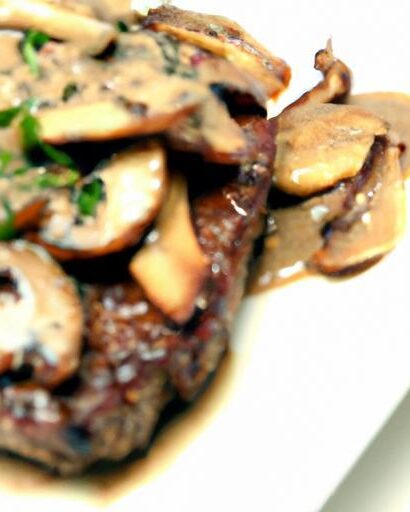 Savor the Flavor: Creamy Mushroom Sauce Steak Delight
