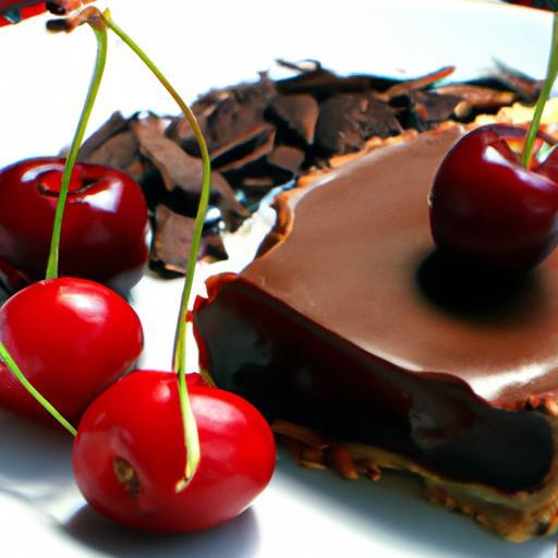 Decadent Chocolate Ganache Tart with Juicy Cherry Bliss