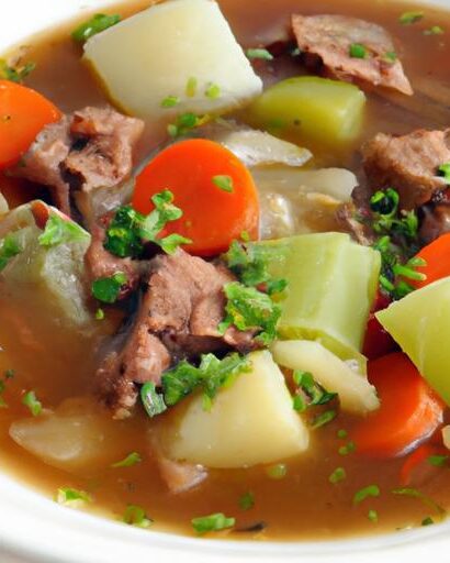 Timeless Comfort: Classic Old-Fashioned Vegetable Beef Soup Recipe