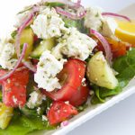 A Fresh Twist: Classic Greek Salad with Vegan Feta Delight